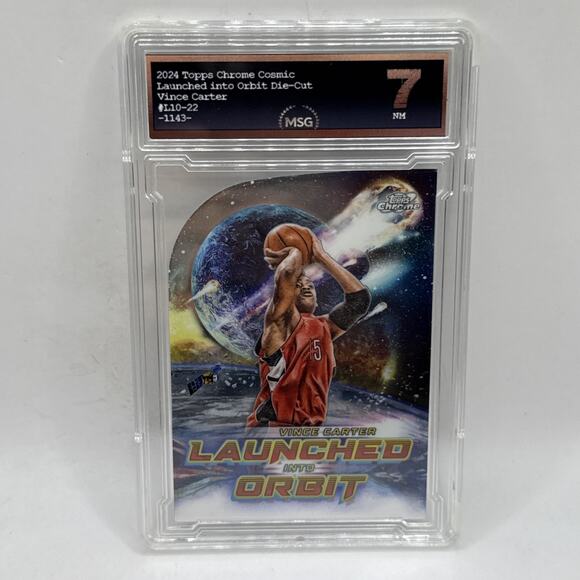 2023-24 Topps Chrome Cosmic #LIO-22 Vince Carter Launched Into Orbit Graded 7 NM - Picture 1 of 2